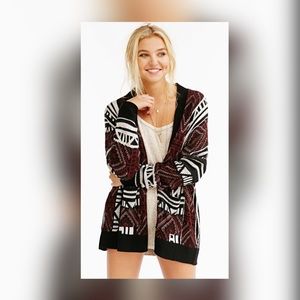 Urban Outfitters Ecoté Intarsia Patterned Cardigan